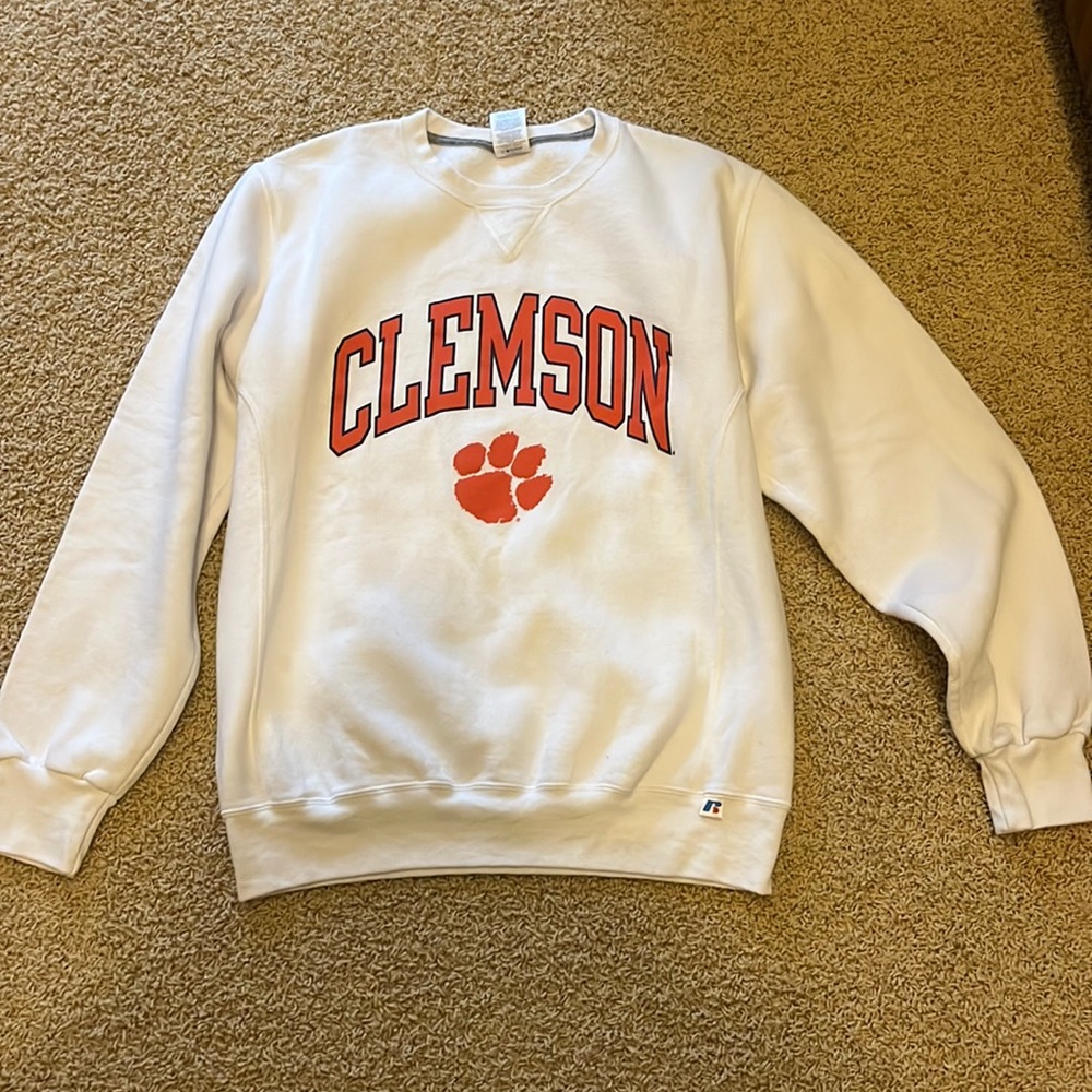 White Clemson Sweatshirt